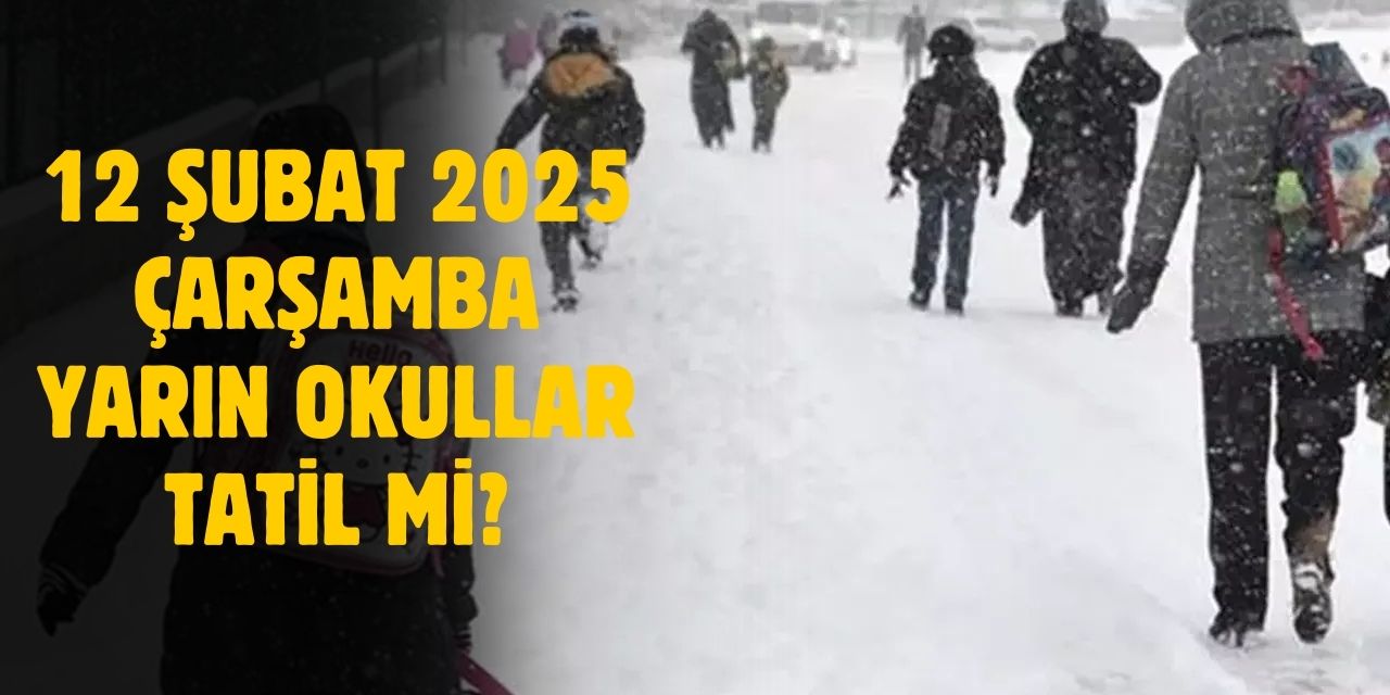 12 Şubat 2025 Çarşamba hangi illerde okullar tatil edildi?