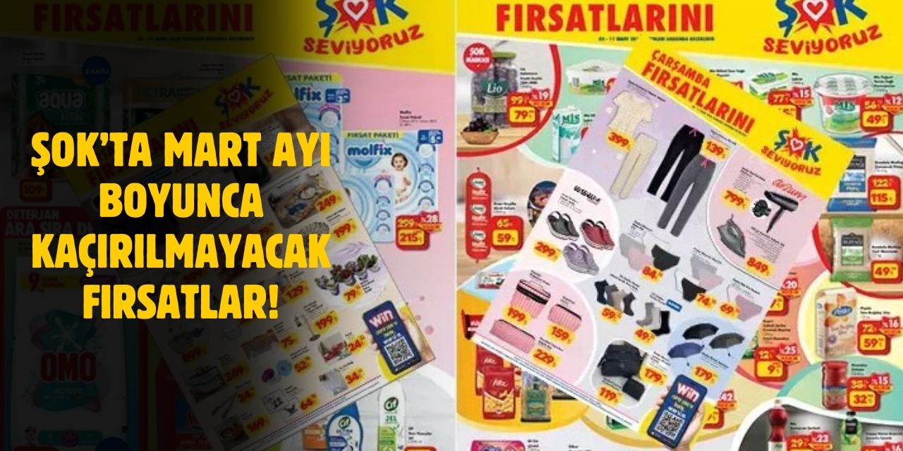 ŞOK 11 Mart 2025 Aktüel Kataloğu Yayınlandı! Mart Boyunca Kaçırılmayacak Fırsat İndirimleri!