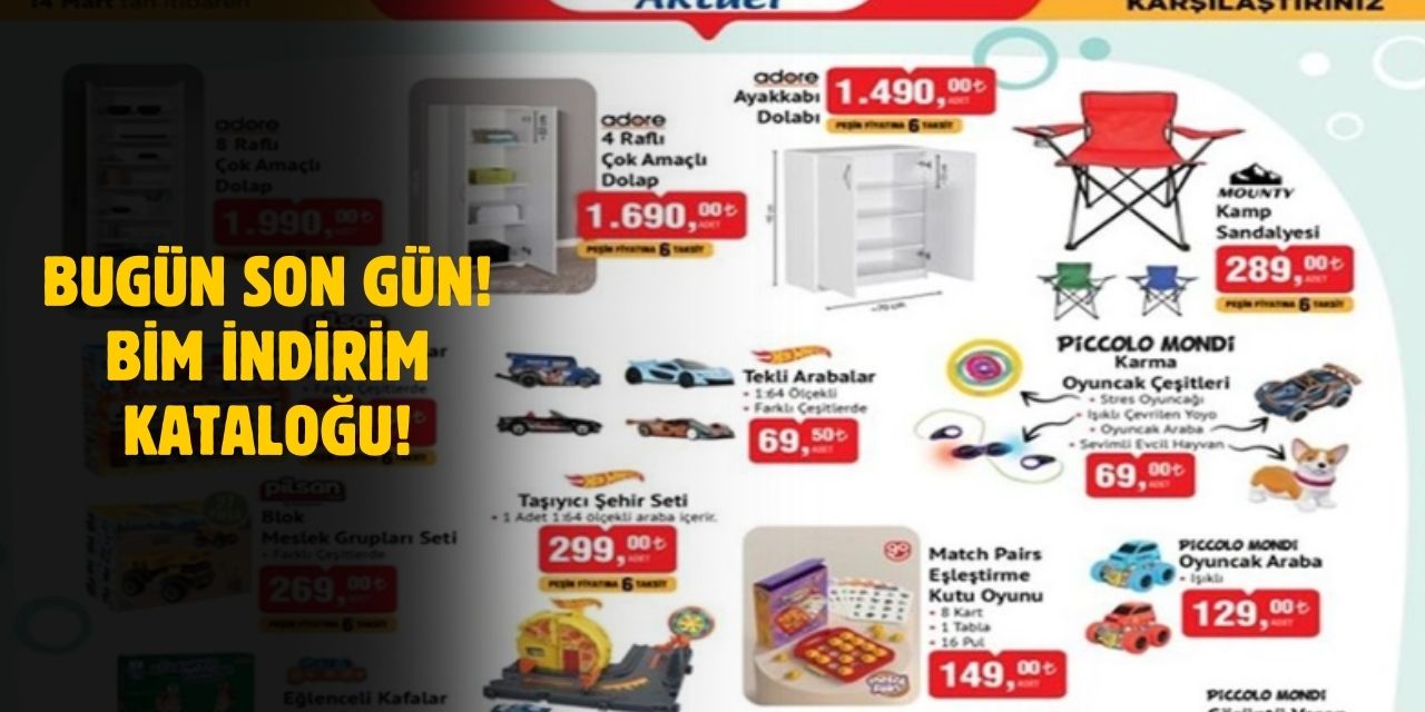 Bugün Son Gün! BİM 14 Mart 2025 Cuma Aktüel İndirim Kataloğu