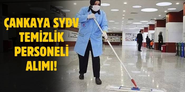 2025 SYDV temizlik personel alımı başvurusu