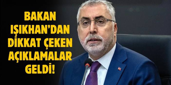 Bakan Işıkhan işsizlik rakamını duyurdu!