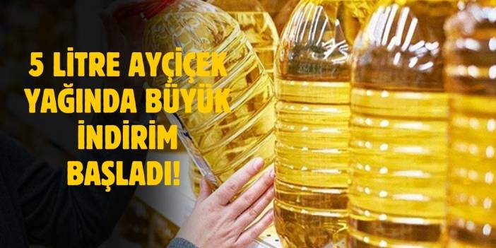 5 Litre Ayçiçek yağı fiyatında büyük indirim! Migros'a akın edilecek