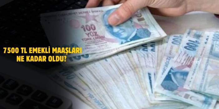 7500 TL Emekli Maaşı Ne Kadar Oldu? 2025 Maaşları