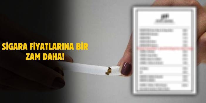 Sigara Fiyatlarına Yeni Zam!