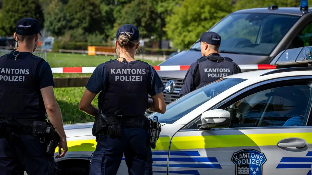 Police investigate a shooting at a rave event in Aarau, Switzerland