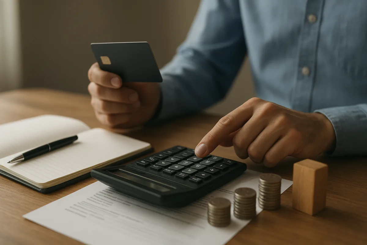 Credit score factors and banking risk assessment concept