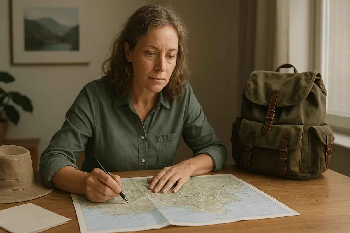 Kate Clow associated with the Lycian Way hiking trail in Turkey