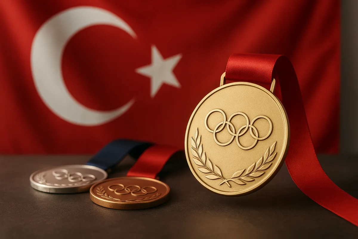 Türkiye'nin olimpiyat madalyalarının branşlara göre dağılımını anlatan temsili görsel