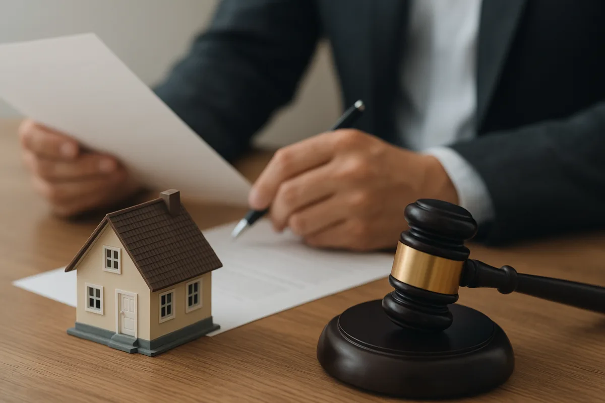 Court and property documents related to a title deed dispute