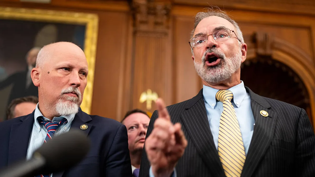 US House of Representatives chamber during stopgap funding vote
