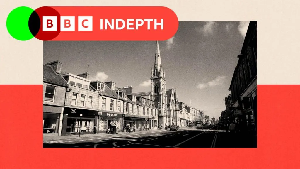 Union Street en Aberdeen con escaparates vacíos y comercios en reconversión