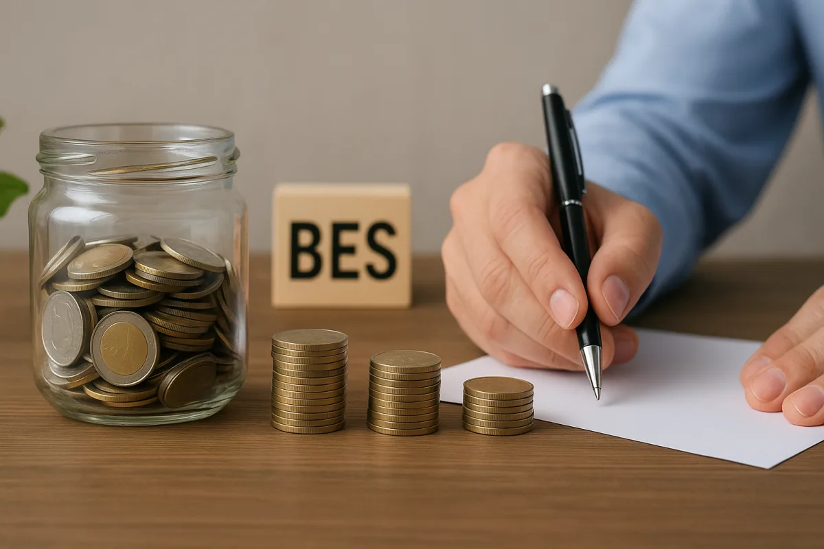 Explanation of BES state contribution and vesting process