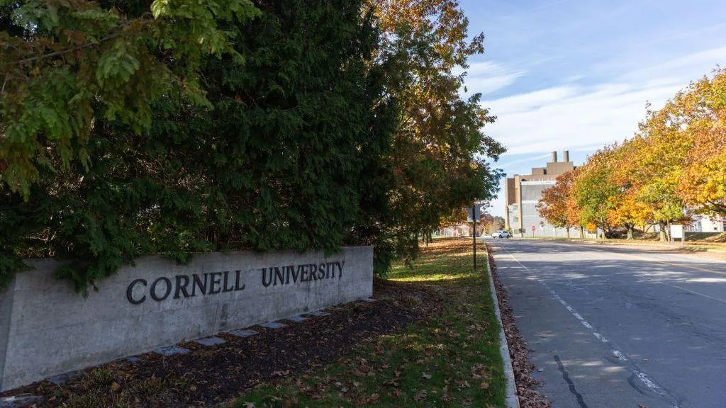 Cornell University campus sign
