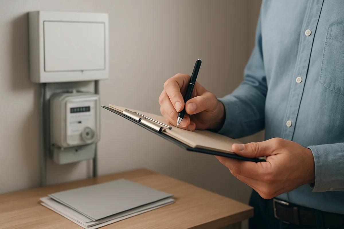 Yeni eve taşınanlar için elektrik aboneliği başvurusu ve sayaç işlemlerini anlatan görsel