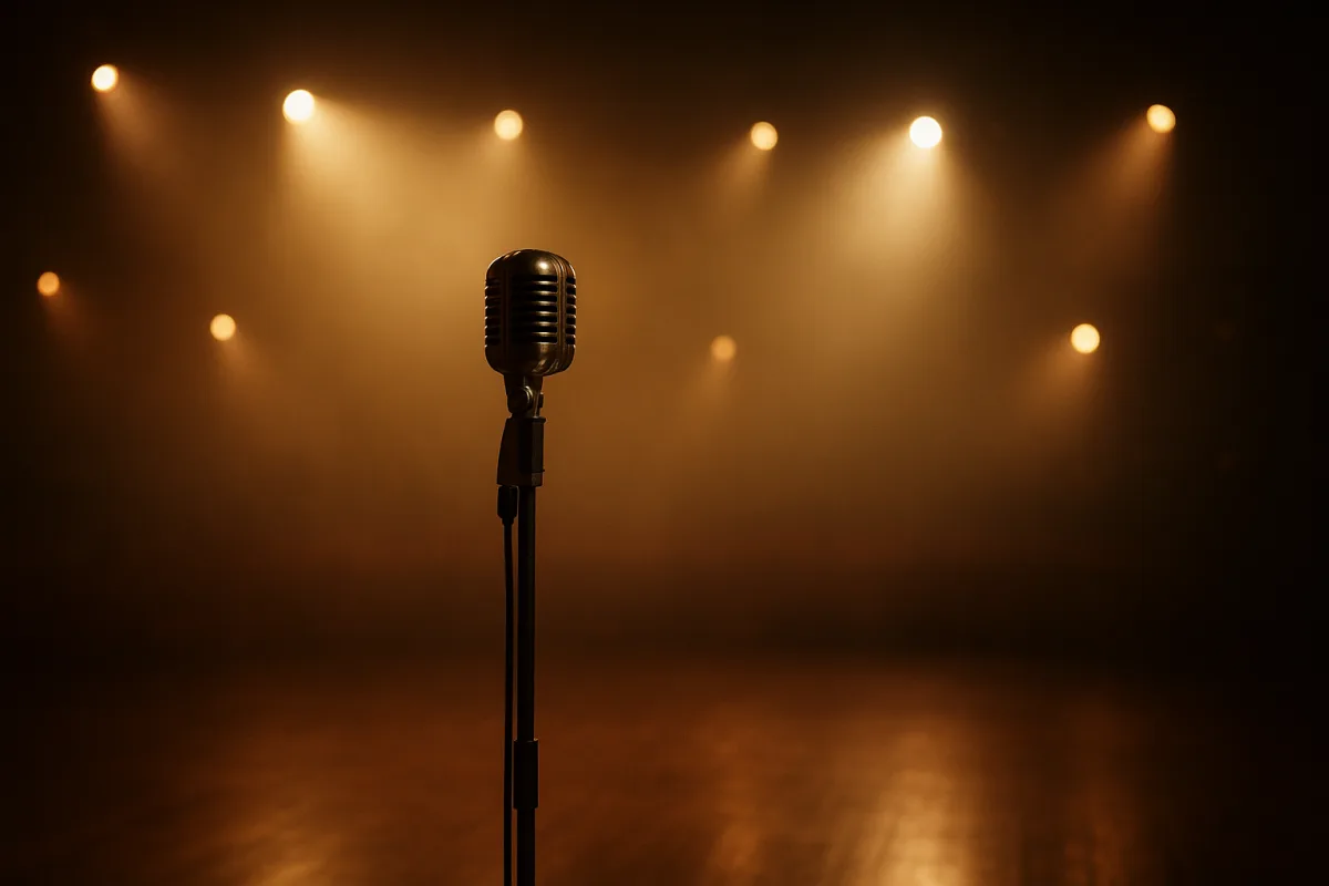 Tekirdağ doğumlu Türk pop müziği sanatçısı Gülden'in sahne performansını betimleyen görsel