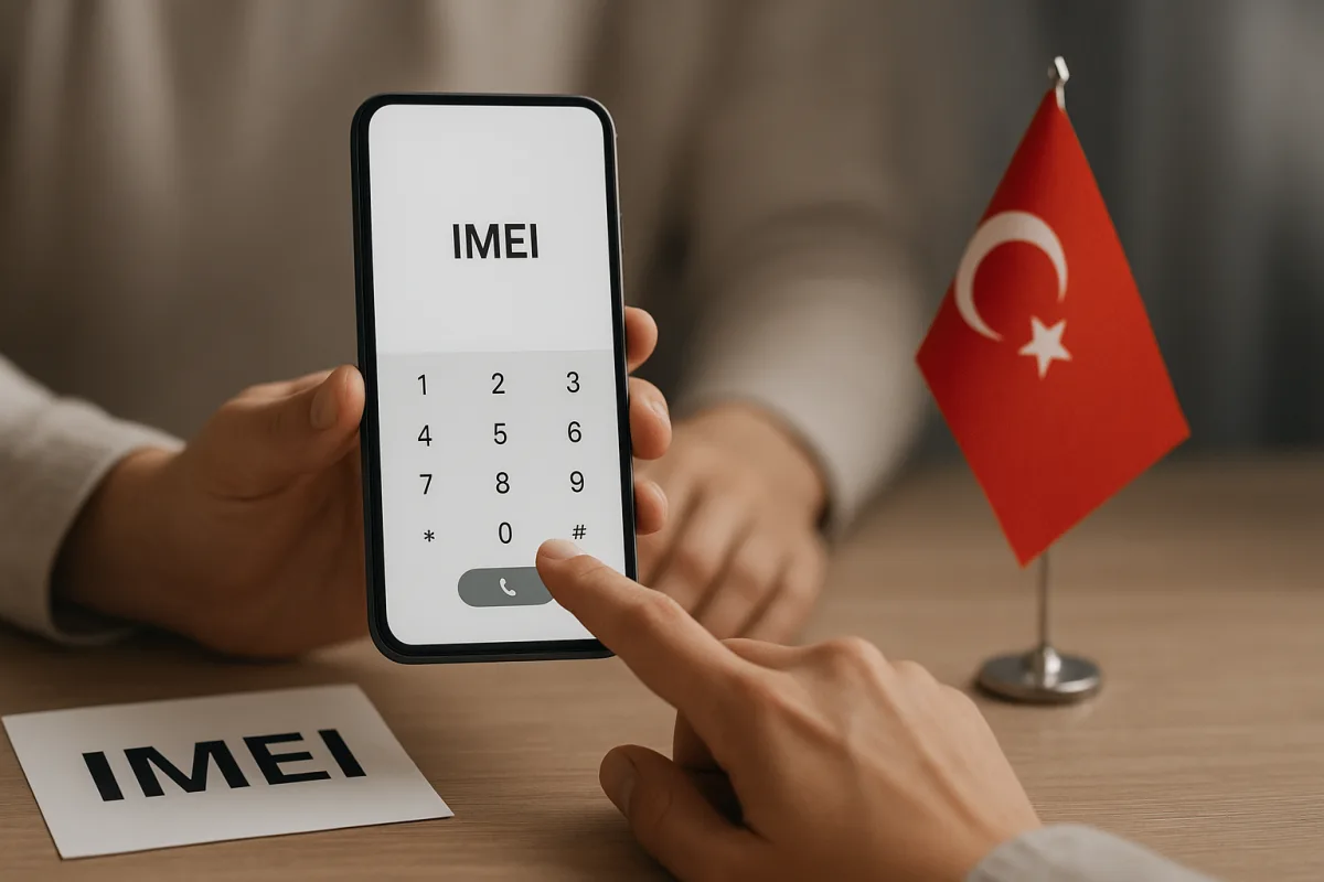 Handy mit IMEI-Registrierung und SIM-Karte