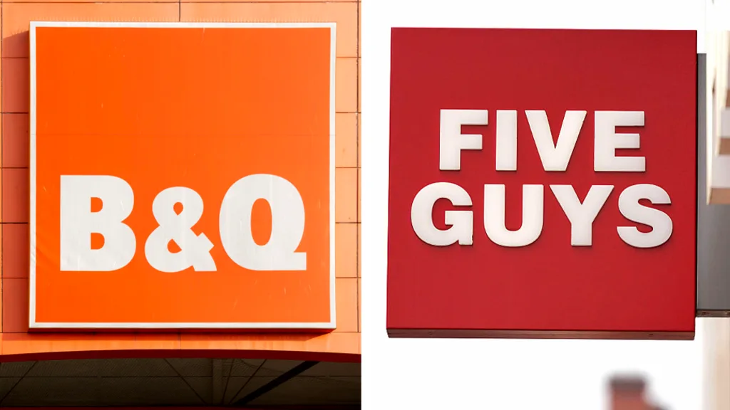 UK minimum wage enforcement list with B&Q and Five Guys named