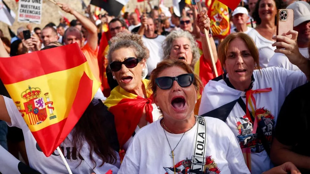 Protesta en España por la crisis migratoria en Ceuta