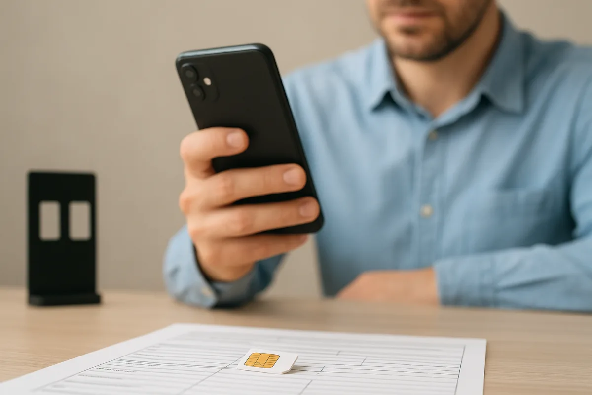 Cep telefonu numarasını yeni operatöre taşımak için başvuru yapan kullanıcı illüstrasyonu