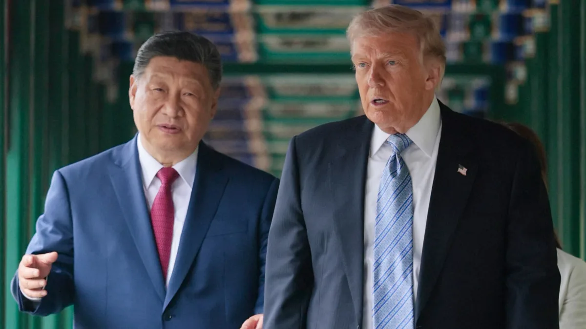 Donald Trump and Xi Jinping before a U.S.-China summit