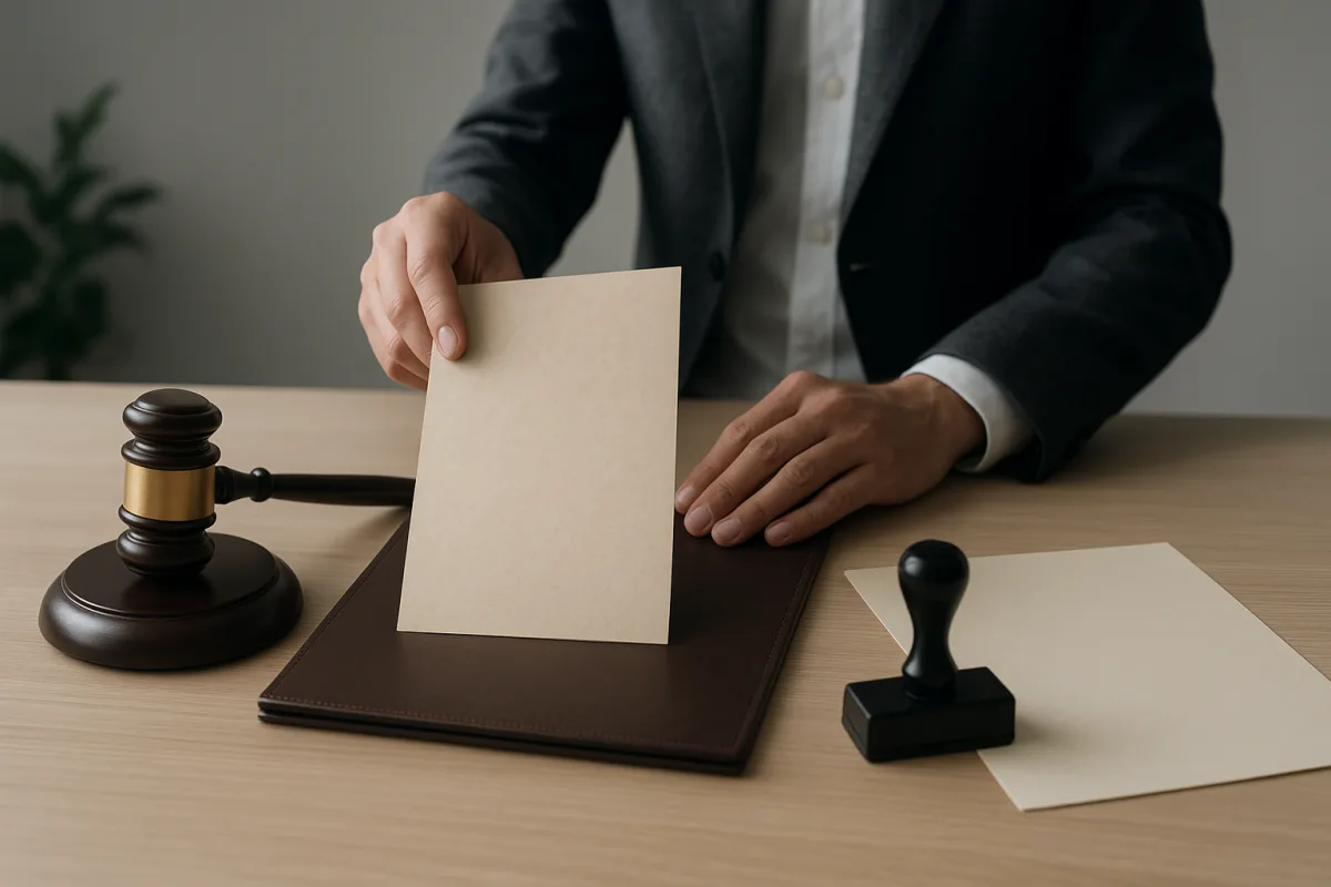 Certificate of inheritance document used in inheritance procedures