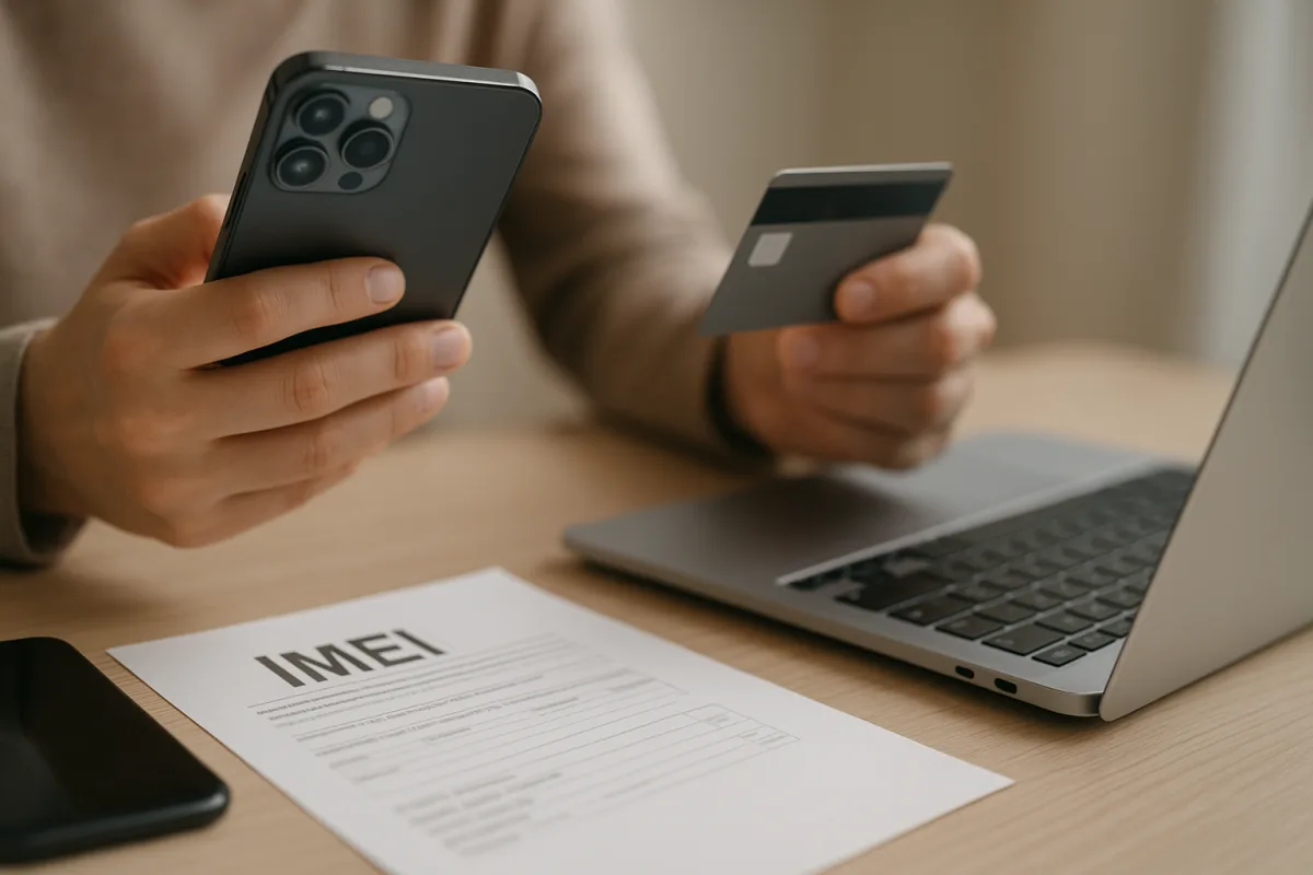 Paiement de la taxe et enregistrement IMEI pour un téléphone acheté à l’étranger