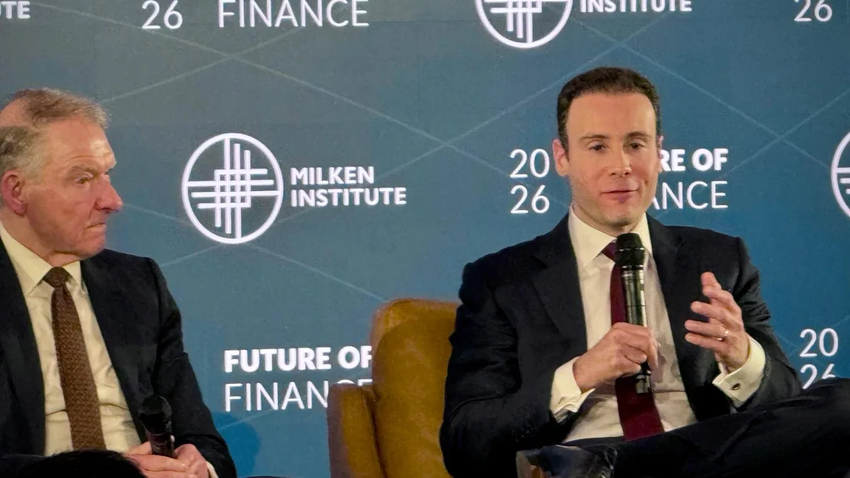 CFTC building exterior with crypto regulation headline
