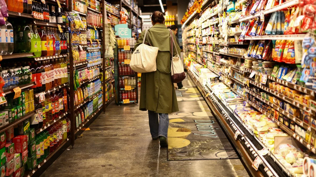 US inflation report and market reaction on a trading screen