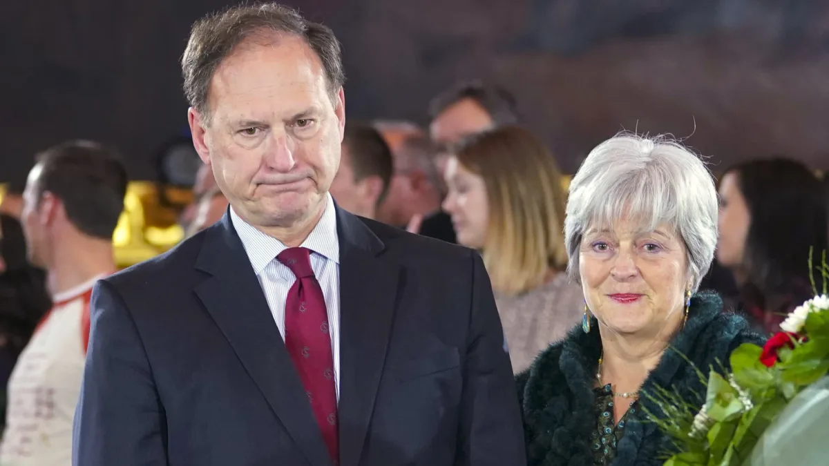 Samuel Alito speaking at the Supreme Court