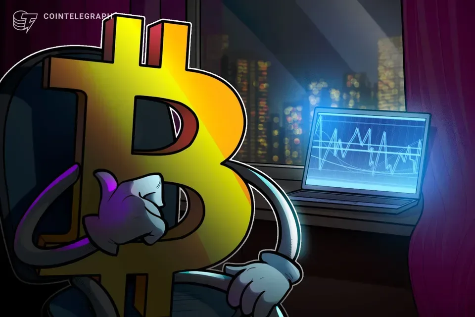 Bitcoin chart alongside falling U.S. Treasury yields