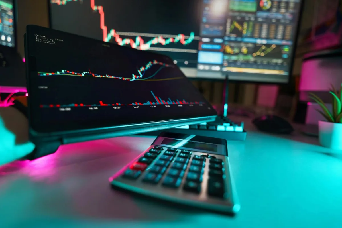 Bitcoin and Ether options market data on a trading screen