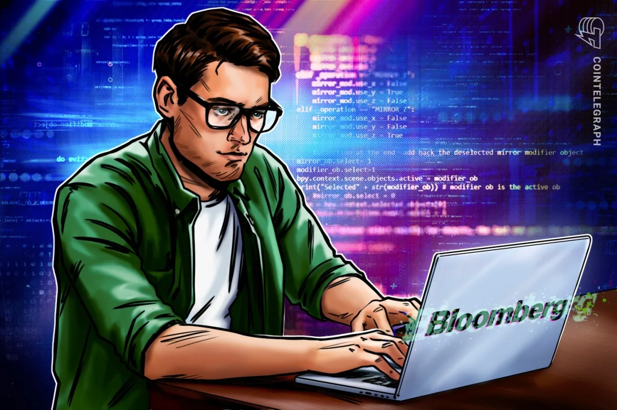 Bloomberg Terminal screen showing a stablecoin dashboard