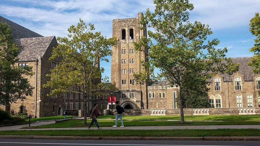 Cornell University campus with the sexual assault case under scrutiny