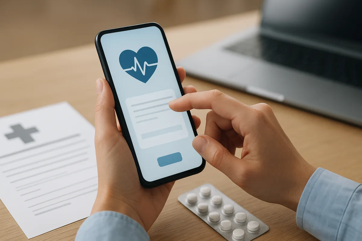 e-Nabız medication report screen on a health records app