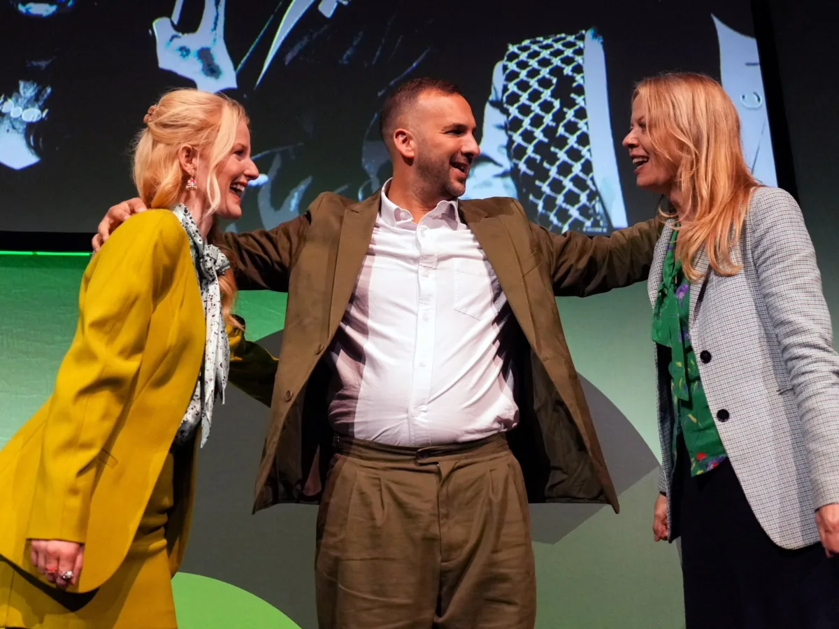 UK Green Party delegates vote on a motion about Zionism