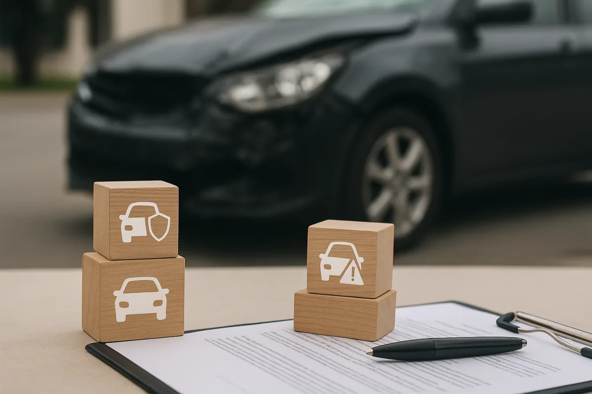 Comparison of casco and third-party car insurance coverage