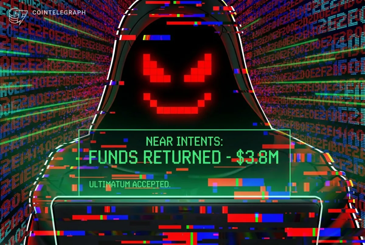 NEAR Intents says it recovered the full $3.8 million stolen in a hack