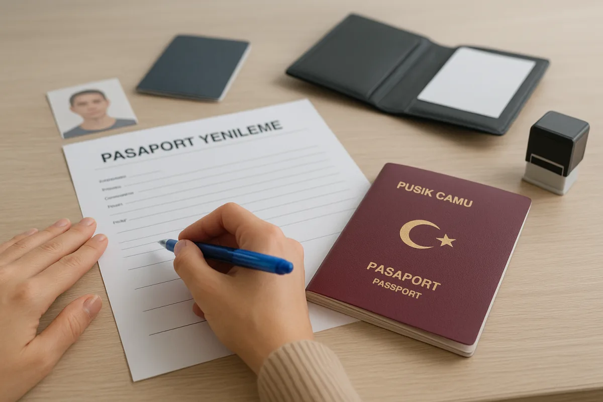 Pasaport yenileme başvurusu için kimlik, biyometrik fotoğraf ve evrak hazırlığı
