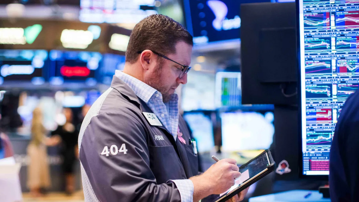 S&P 500 chart showing a record high