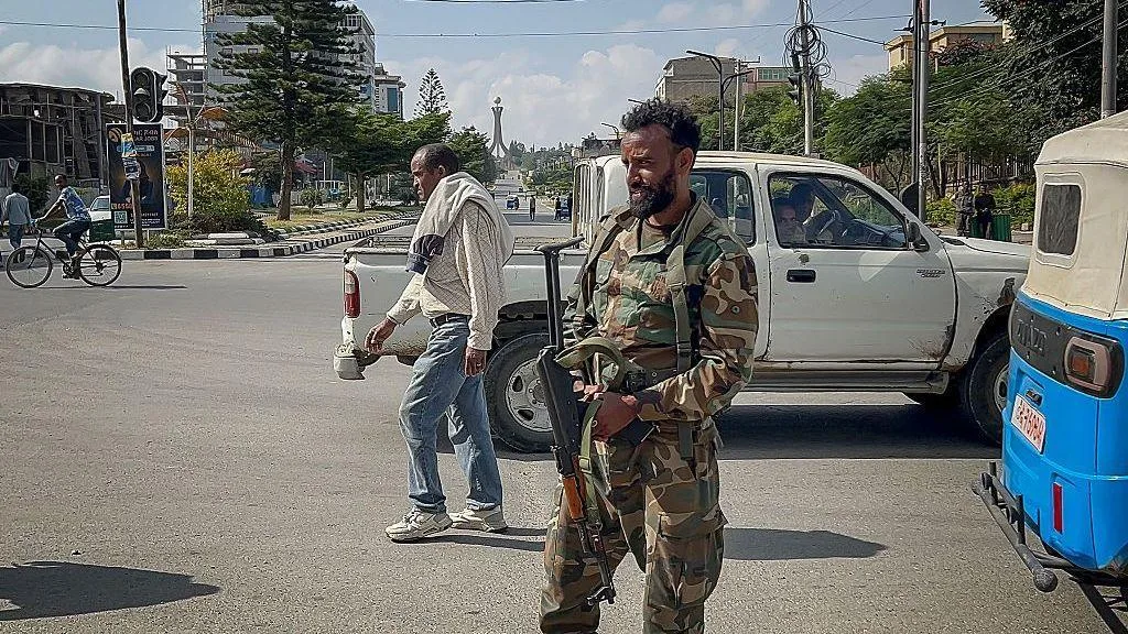 TPLF fighters in Mekelle as Ethiopian forces advance