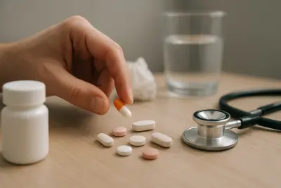 Virüs ve bakteri farkını anlatan, antibiyotik kullanımını açıklayan sağlık görseli