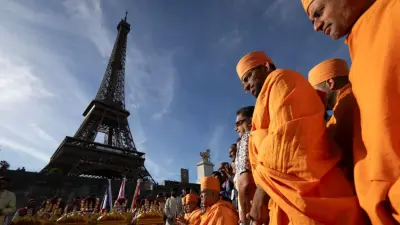 The Eiffel Tower in Paris amid a leadership controversy
