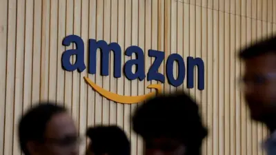 Amazon logo with a lawsuit over online ad pricing