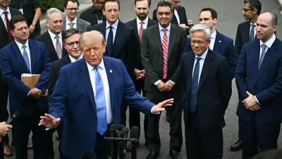 Donald Trump meets tech leaders at the White House over AI principles