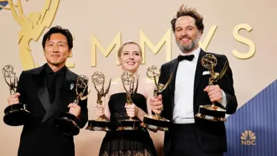 Amazon Prime Video logo on a screen with Emmy Awards text