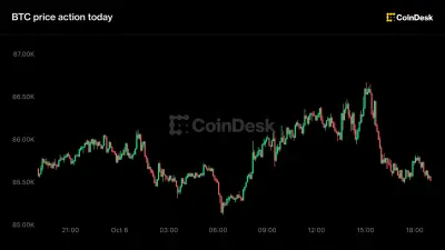 ABD borsaları rekor kırarken 86 bin dolar çevresinde dalgalanan bitcoin fiyat ekranı