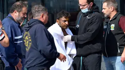 Rescue response after a drone attack on civilian ships in the Black Sea