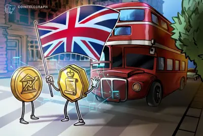 Fachada de un banco en el Reino Unido con referencias a blockchain y tokenización
